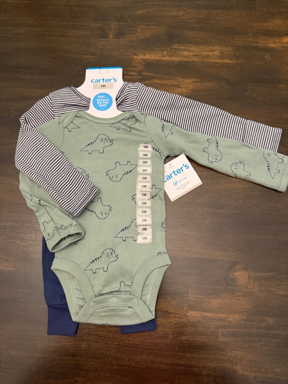 Carter's Two Onesies & Pant Set